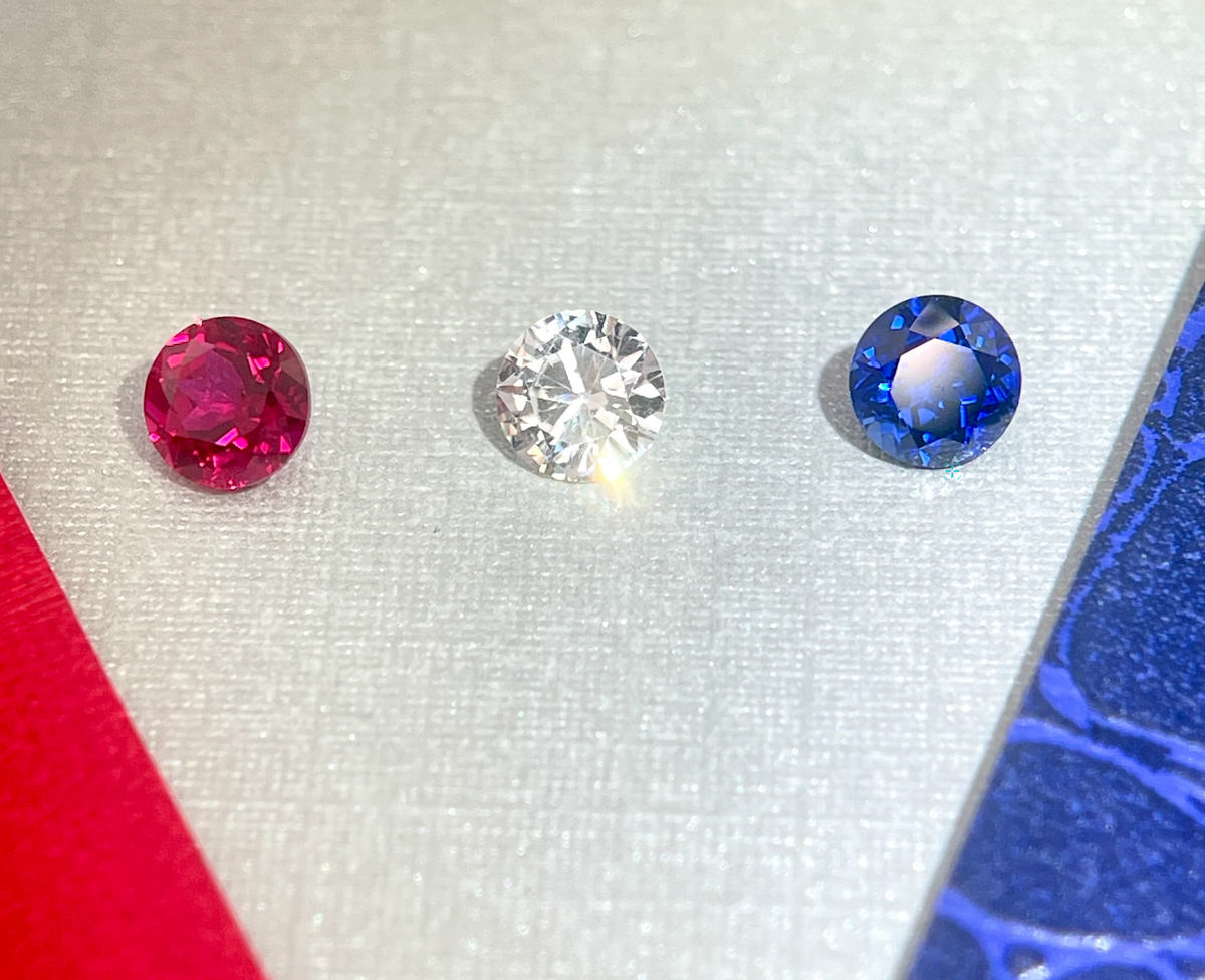 Ruby, White Sapphire & Blue Sapphire