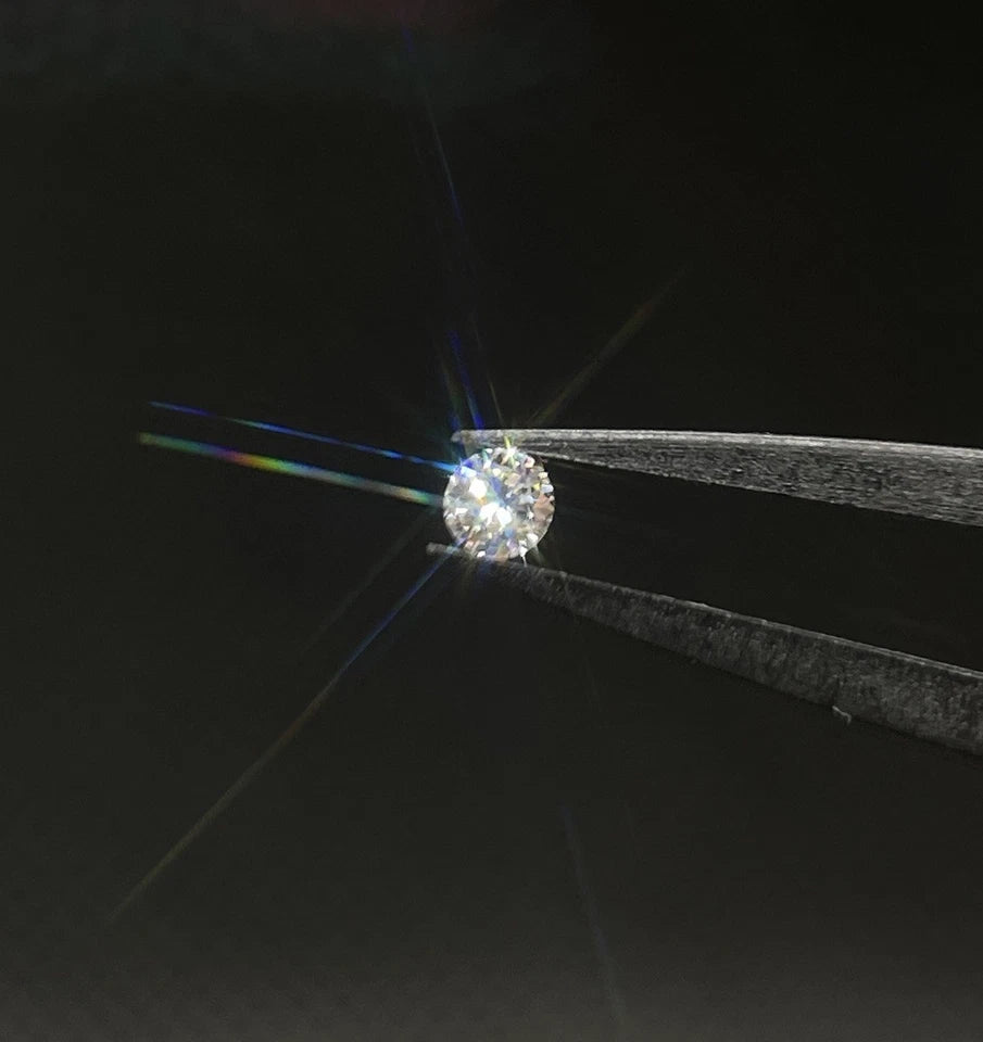 3mm Round Brilliant HPHT Lab-Grown Diamond | 0.1ct | DEF Colour | VVS Clarity | GemDrop® Verified