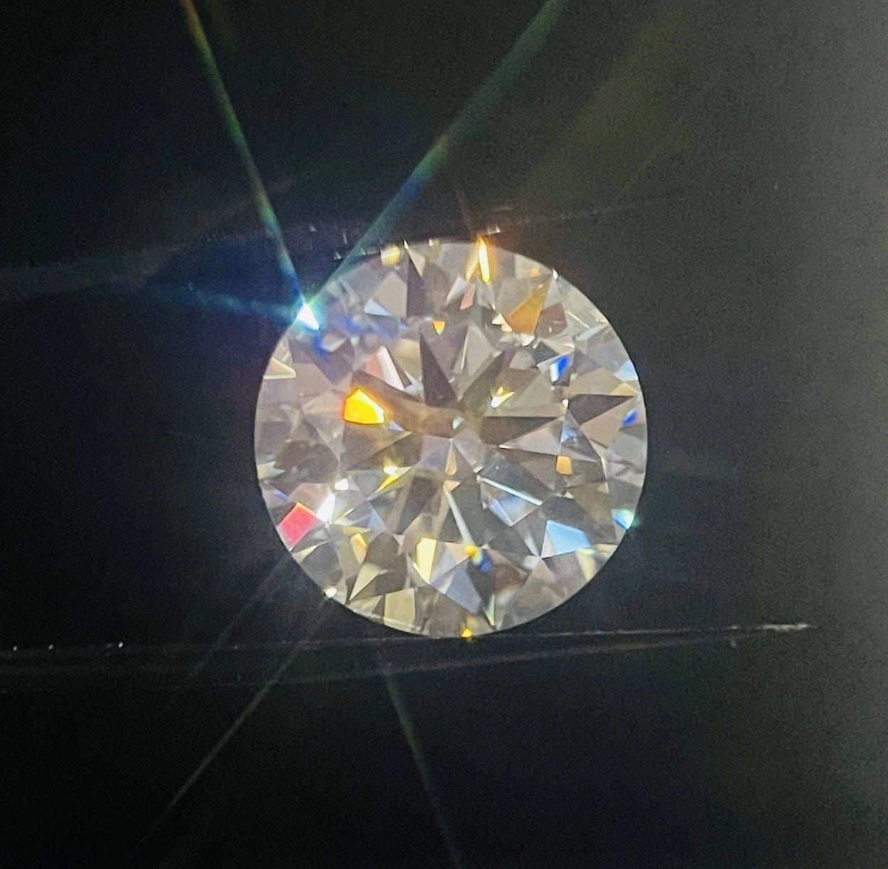 6 Carat Round Brilliant VVS1 D Moissanite Space Diamond | 12 mm | + GRA Report & Warranty | Gemdrop® Verified