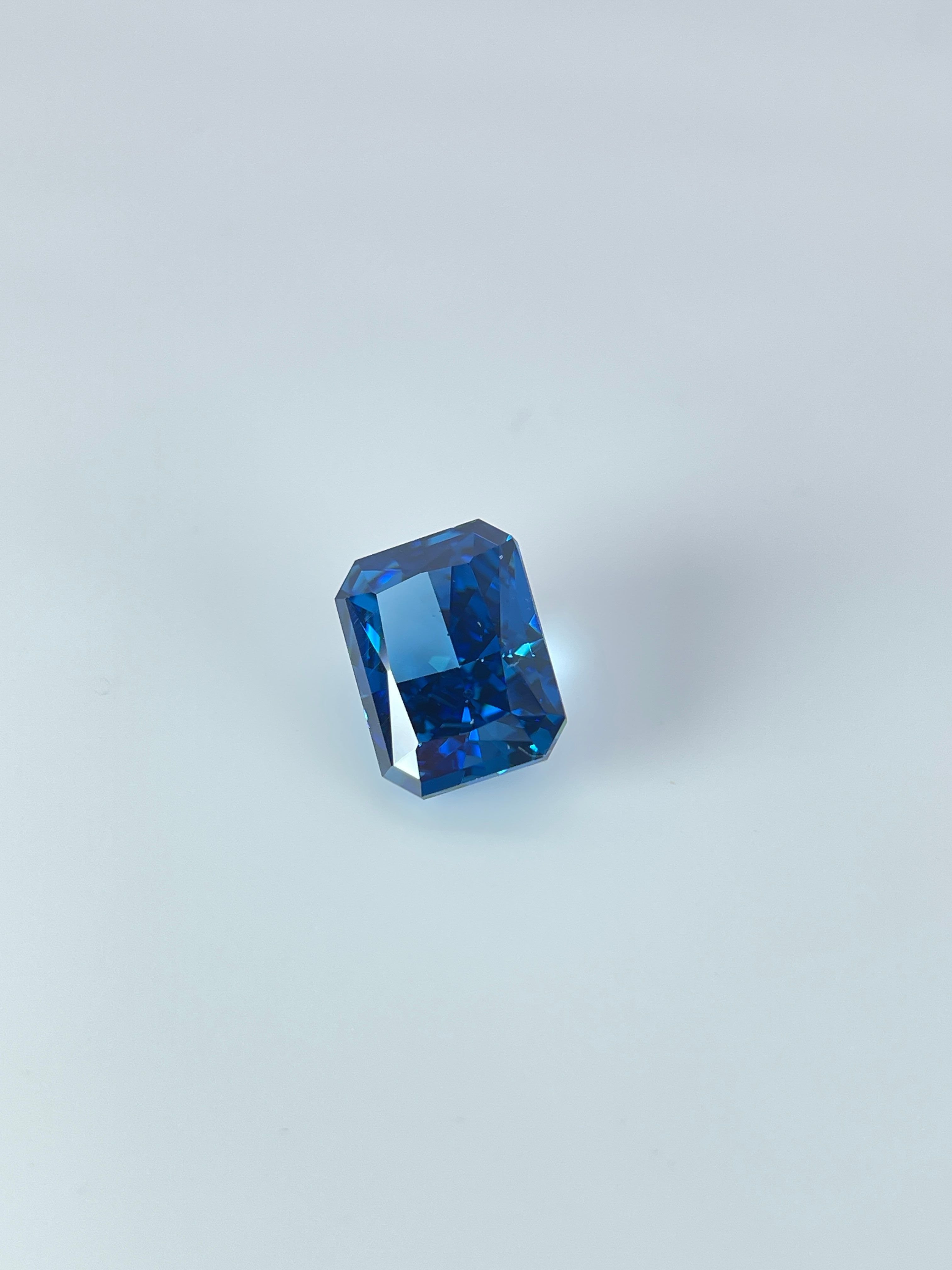 Ice Cut Cubic Zirconia – Ocean Blue Collection Rounded Rectangle Cut