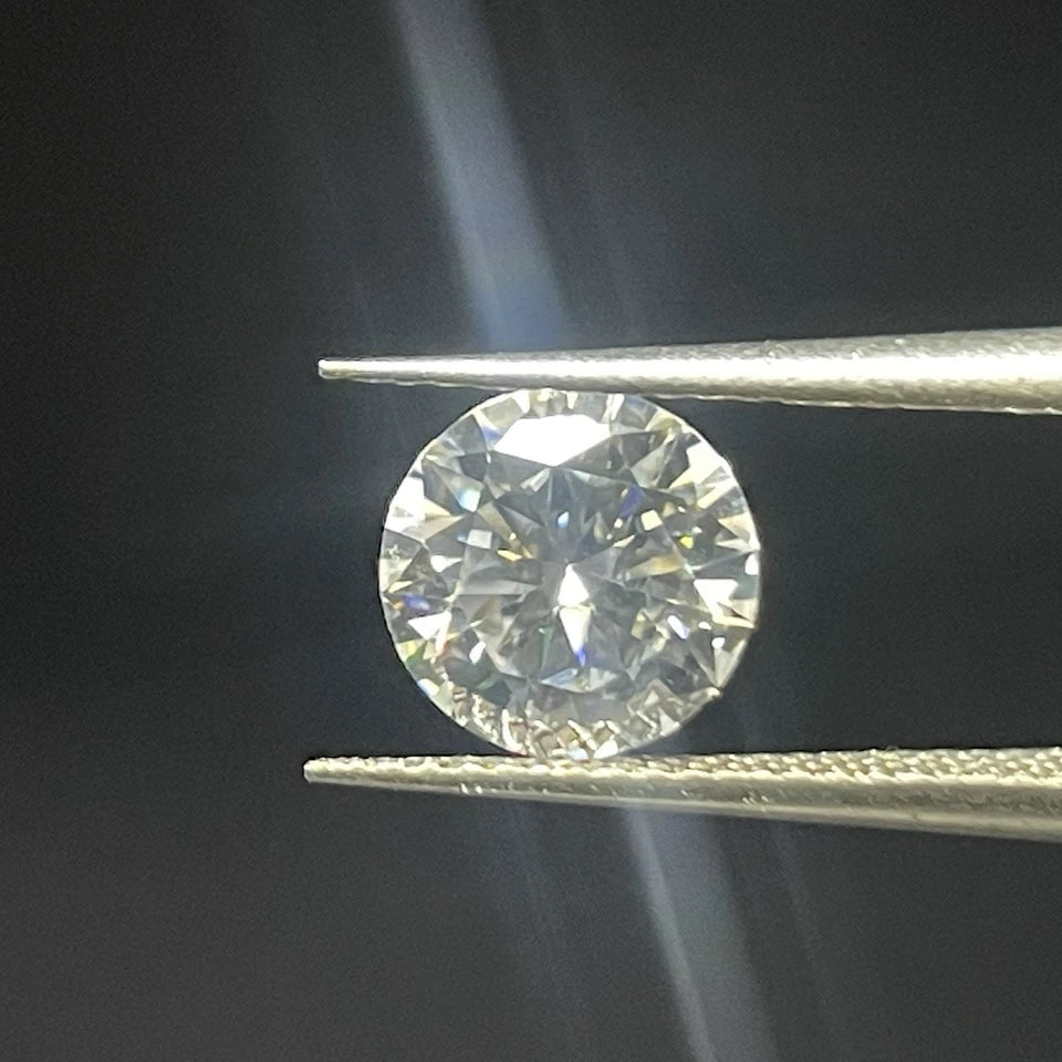 1 Carat Round Brilliant VVS1 D Moissanite Space Diamond | 6.5mm | + GRA Report & Warranty | GemDrop® Verified