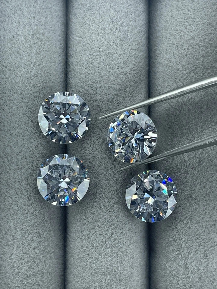 4 Carat Round Brilliant VVS1 D Moissanite Space Diamond | 10mm | GemDrop® Verified