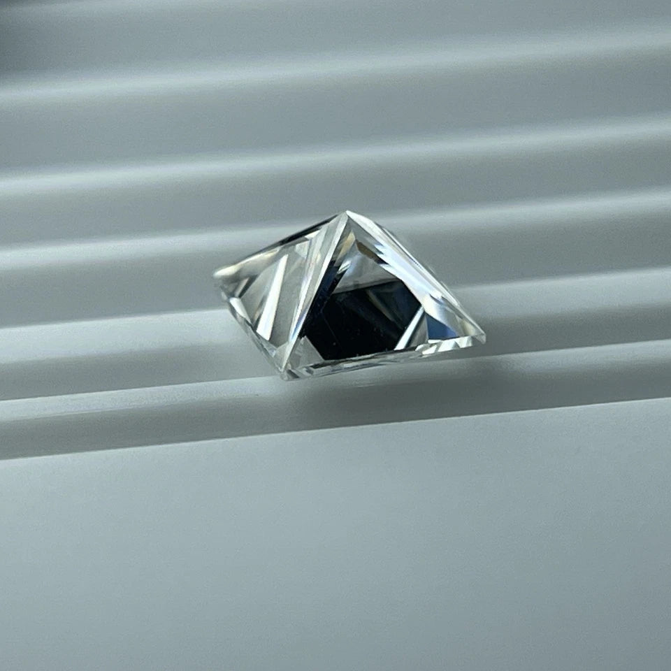 1 Carat Princess Cut VVS1 D Moissanite Space Diamond | 5.5 x 5.5 mm | + GRA Report & Warranty | GemDrop® Verified