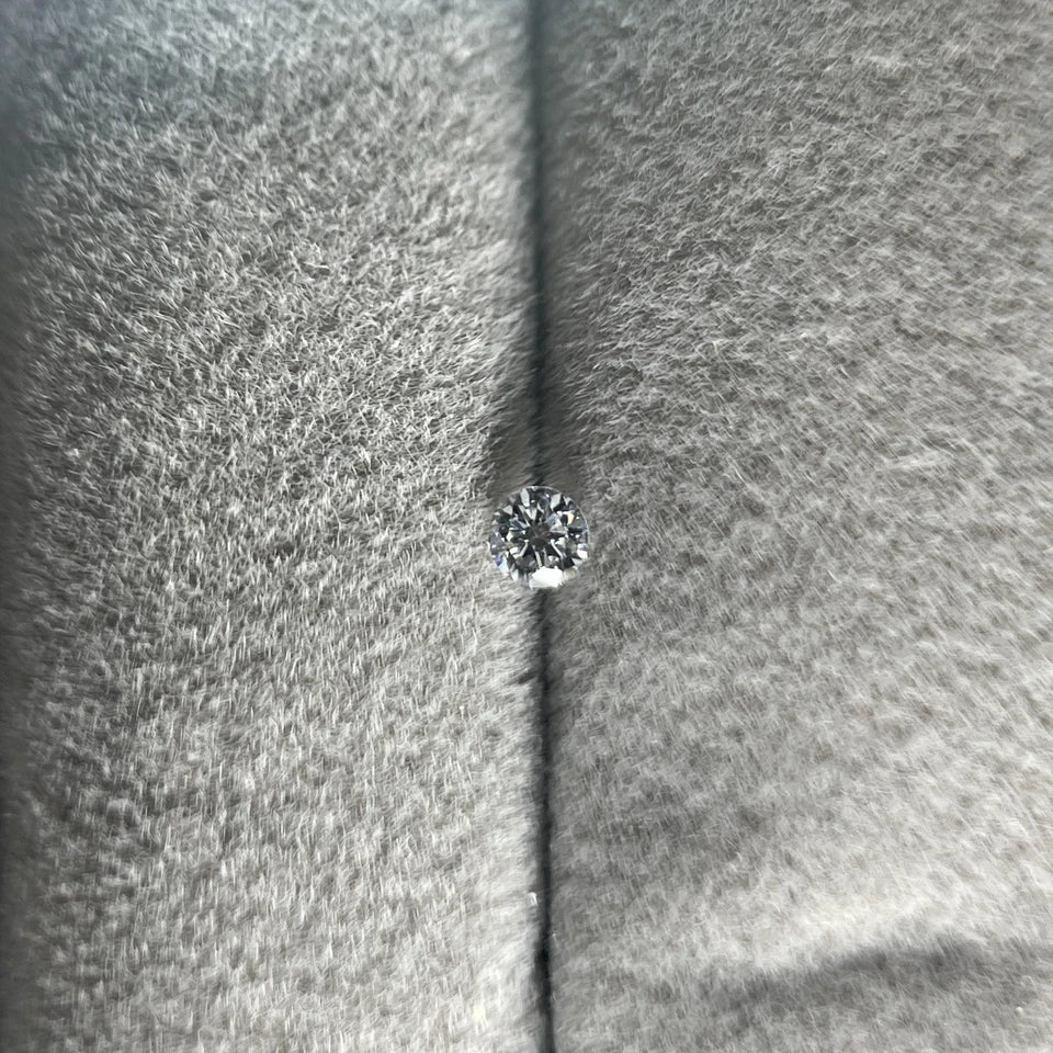 3mm Round Brilliant HPHT Lab-Grown Diamond | 0.1ct | DEF Colour | VVS Clarity | GemDrop® Verified