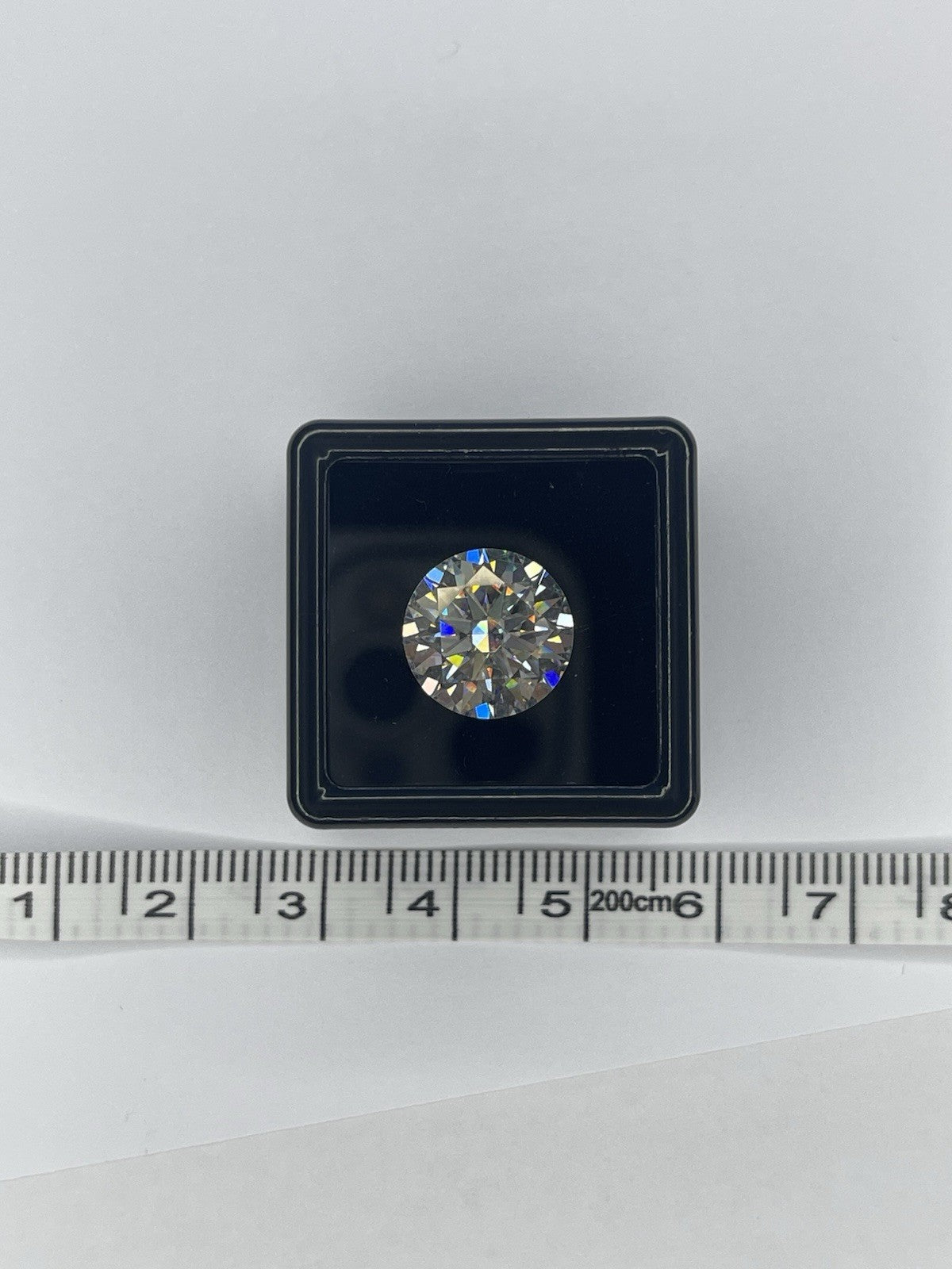 6 Carat Round Brilliant VVS1 D Moissanite Space Diamond | 12 mm | + GRA Report & Warranty | Gemdrop® Verified