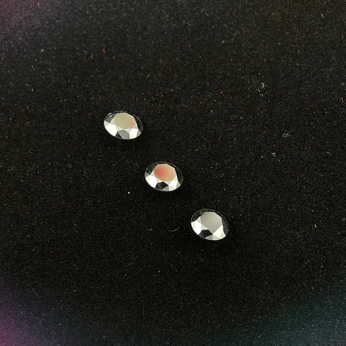 2 Carat Black Space Diamond [Moissanite] | Round Brilliant Cut | 8 mm | Gemdrop® Verified