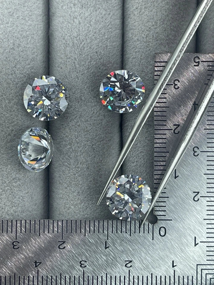 4 Carat Round Brilliant VVS1 D Moissanite Space Diamond | 10mm | GemDrop® Verified