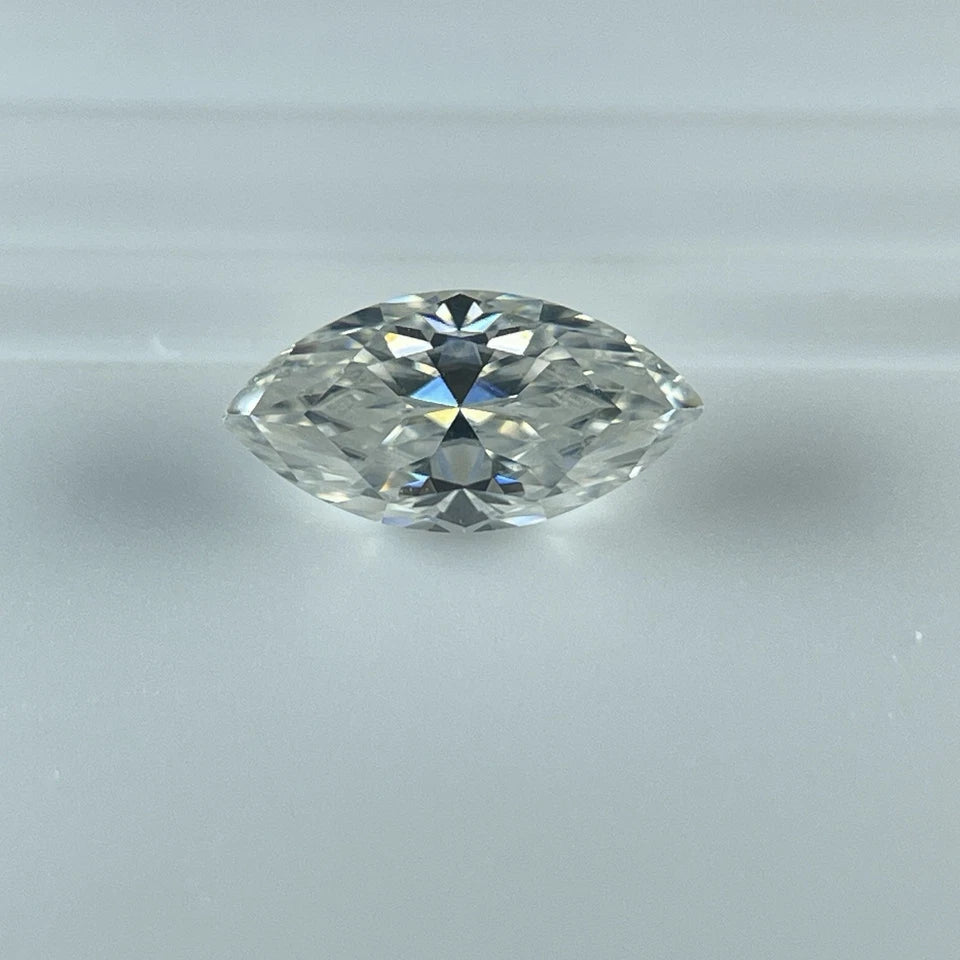 1 Carat Marquise VVS1 D Moissanite Space Diamond | 5x10mm | + GRA Report & Warranty | GemDrop® Verified