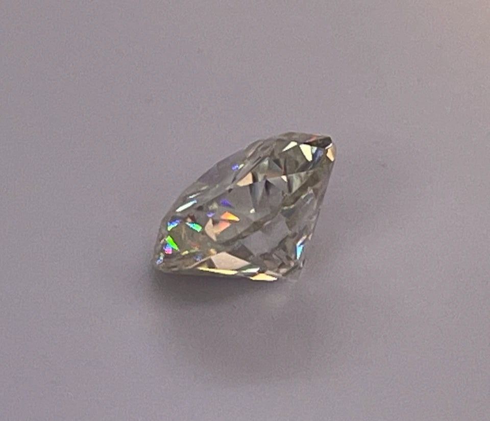 12 Carat Round Brilliant VVS1 D Moissanite Space Diamond | 15mm | + GRA Report & Warranty | GemDrop® Verified