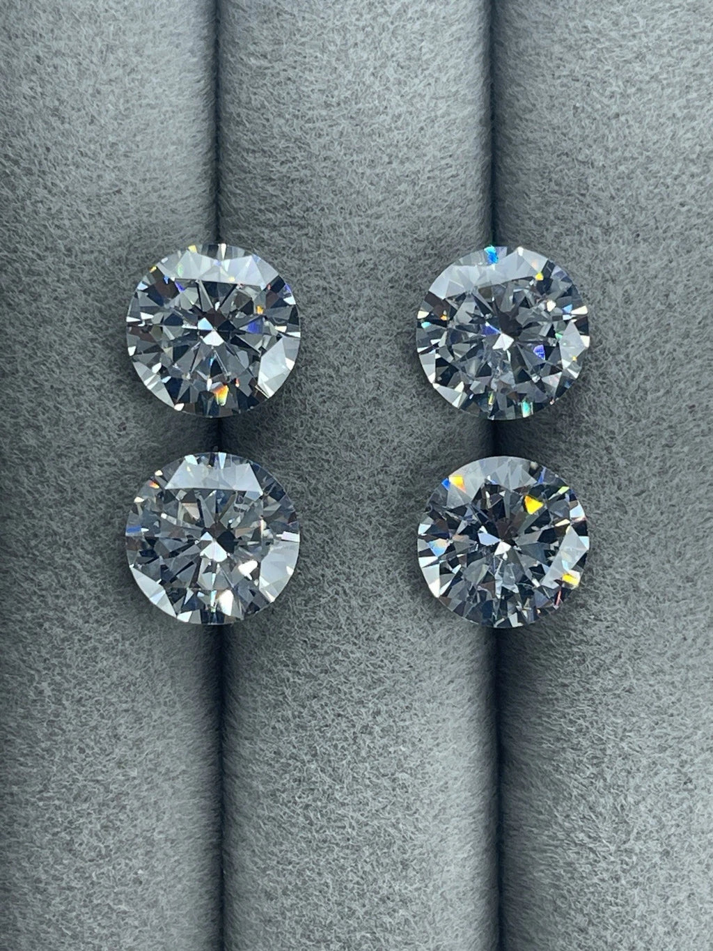 4 Carat Round Brilliant VVS1 D Moissanite Space Diamond | 10mm | GemDrop® Verified
