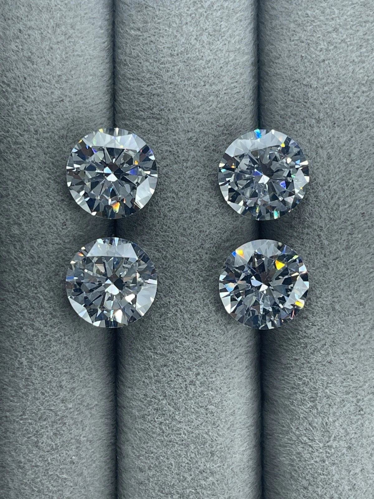 4 Carat Round Brilliant VVS1 D Moissanite Space Diamond | 10mm | GemDrop® Verified