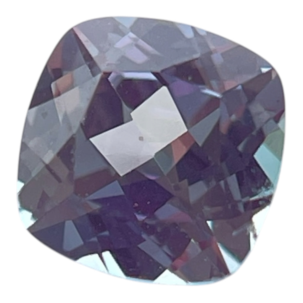 ~1ct Green-Purple Colour Change Alexandrite [chrysoberyl] | Cushion Cut | 6 × 6 mm | Gemdrop® Verified