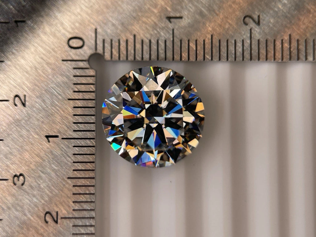 8 Carat Round Brilliant VVS1 D Moissanite Space Diamond | 13mm | + GRA Report & Warranty | GemDrop® Verified