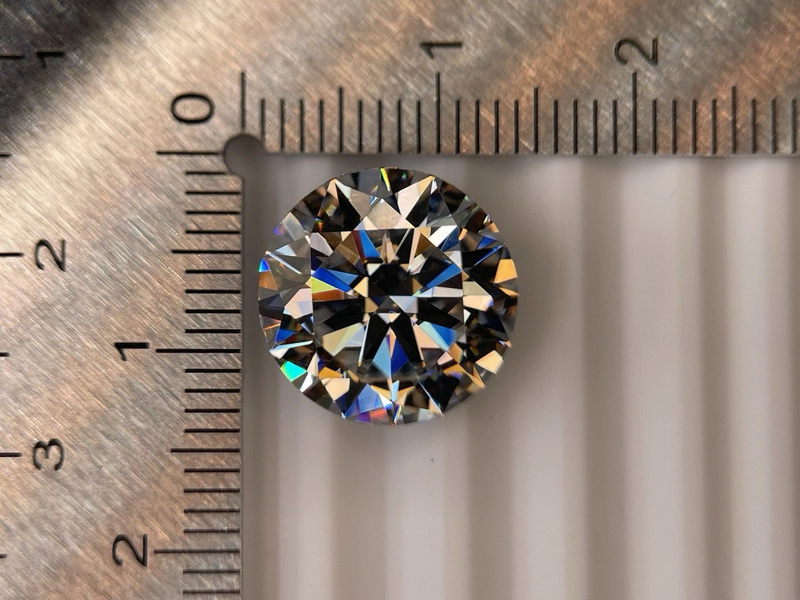 8 Carat Round Brilliant VVS1 D Moissanite Space Diamond | 13mm | + GRA Report & Warranty | GemDrop® Verified
