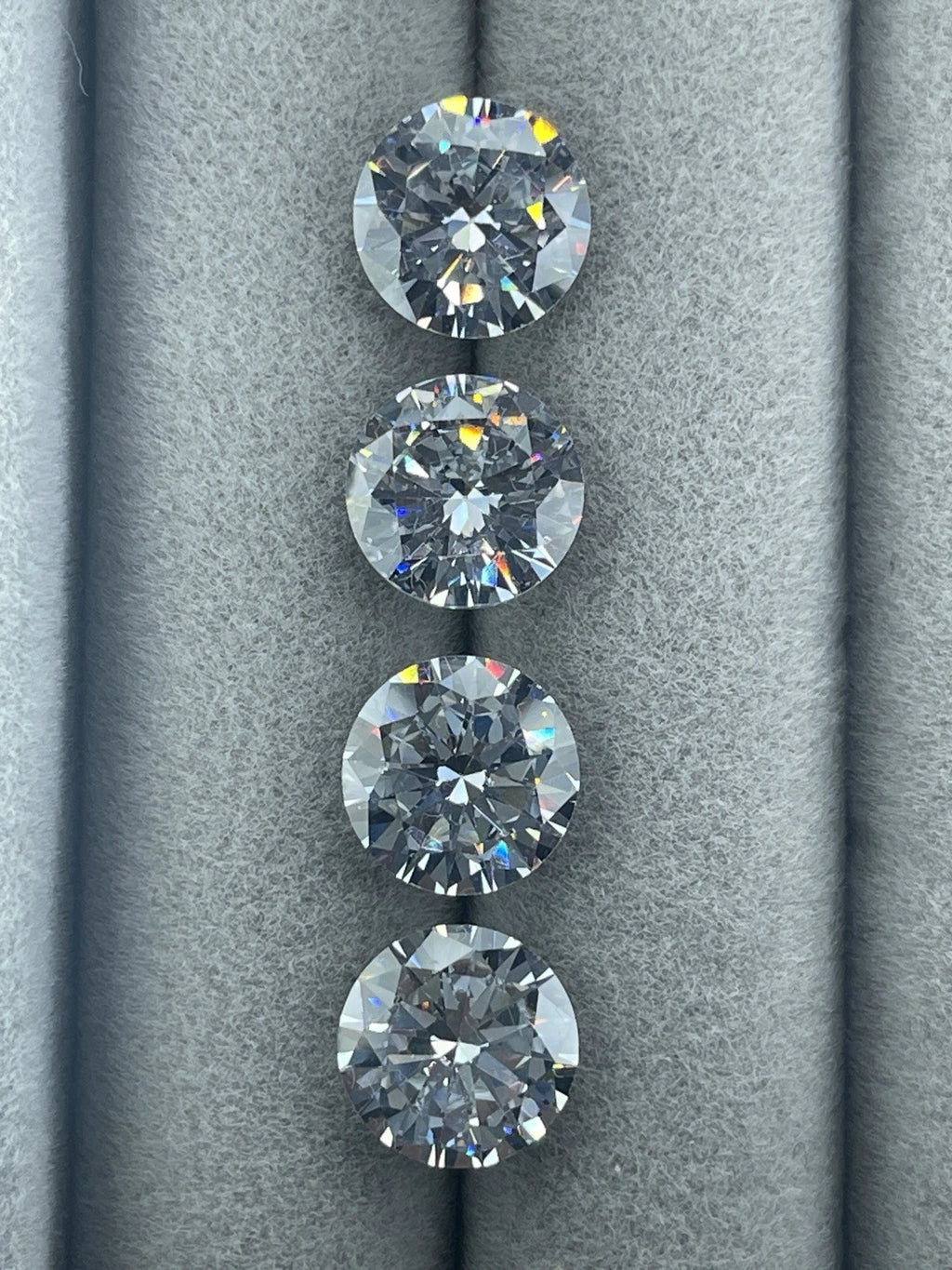 4 Carat Round Brilliant VVS1 D Moissanite Space Diamond | 10mm | GemDrop® Verified
