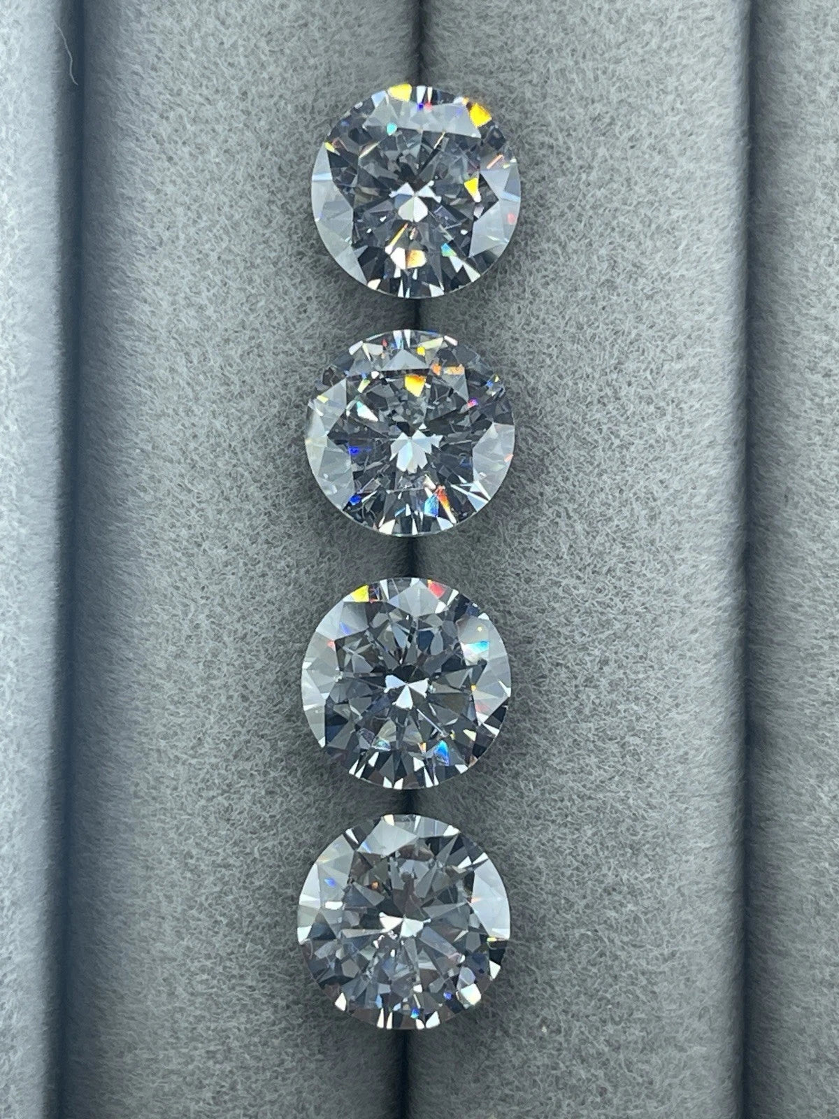 4 Carat Round Brilliant VVS1 D Moissanite Space Diamond | 10mm | GemDrop® Verified