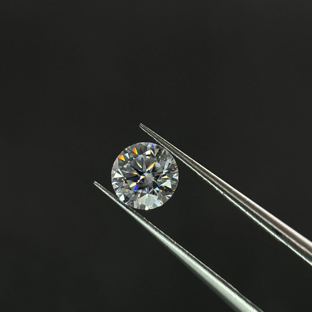 1 Carat Round Brilliant VVS1 D Moissanite Space Diamond | 6.5mm | + GRA Report & Warranty | GemDrop® Verified