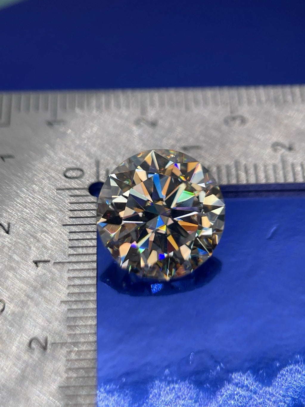 6 Carat Round Brilliant VVS1 D Moissanite Space Diamond | 12 mm | + GRA Report & Warranty | Gemdrop® Verified
