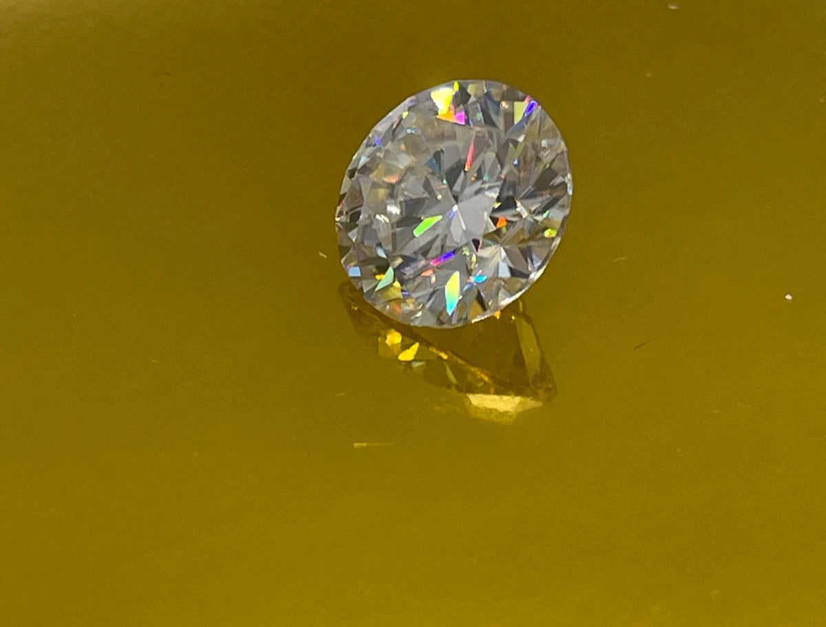 12 Carat Round Brilliant VVS1 D Moissanite Space Diamond | 15mm | + GRA Report & Warranty | GemDrop® Verified