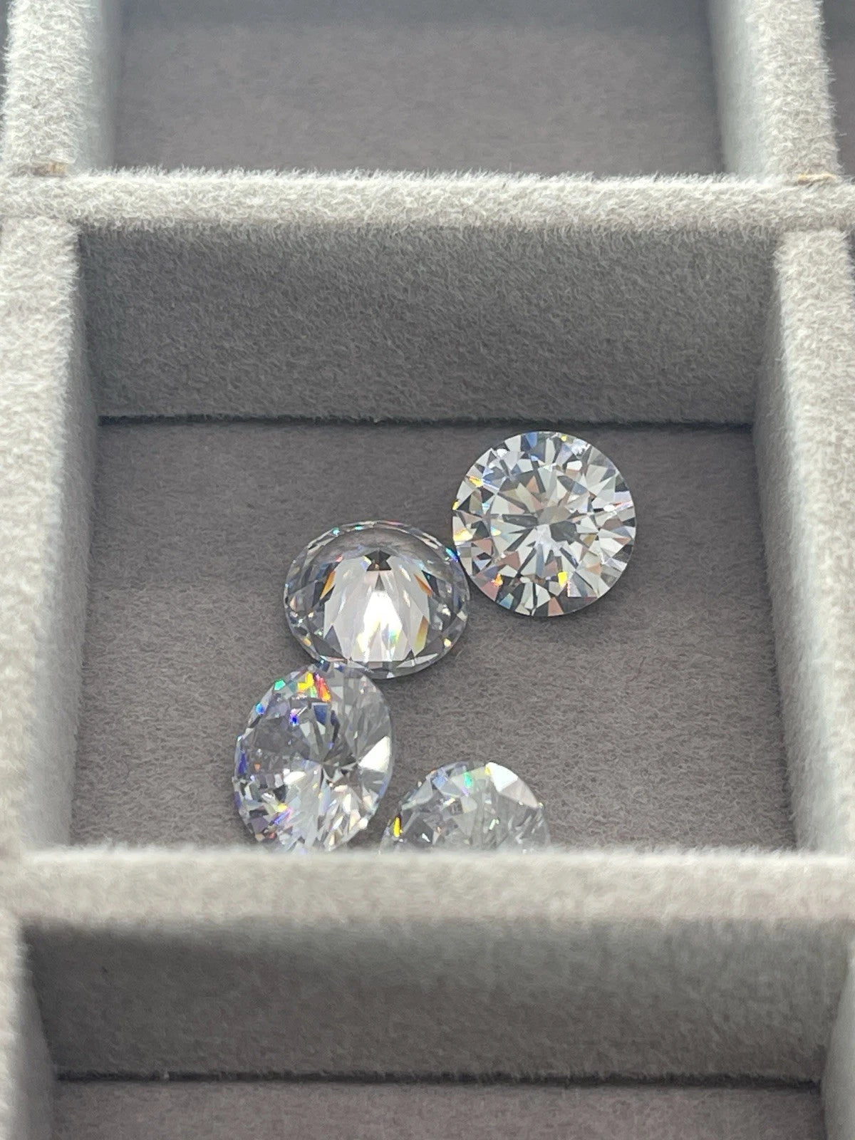 4 Carat Round Brilliant VVS1 D Moissanite Space Diamond | 10mm | GemDrop® Verified