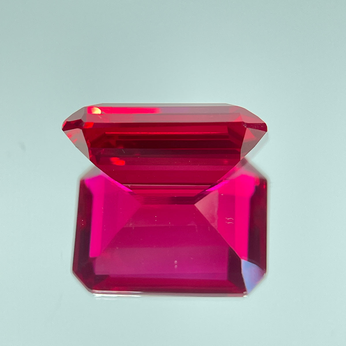 ~30ct Pigeon Blood Ruby | Emerald Cut | 1.5 × 2 cm | Gemdrop® Verified
