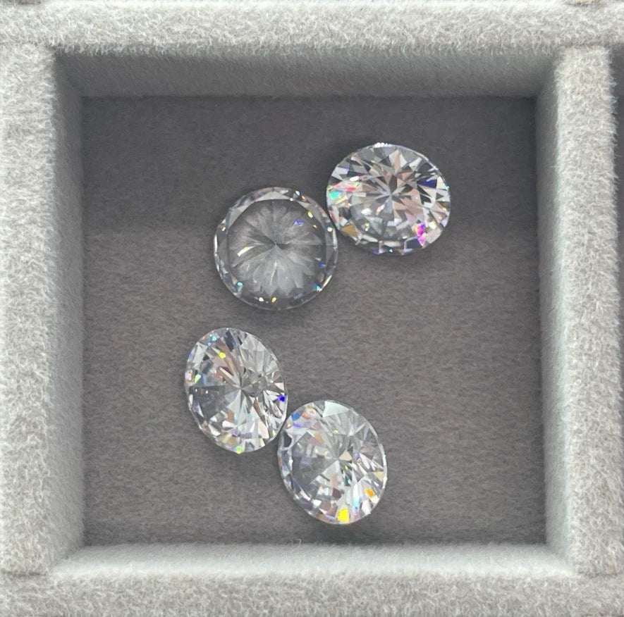 4 Carat Round Brilliant VVS1 D Moissanite Space Diamond | 10mm | GemDrop® Verified