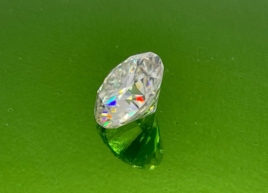 12 Carat Round Brilliant VVS1 D Moissanite Space Diamond | 15mm | + GRA Report & Warranty | GemDrop® Verified
