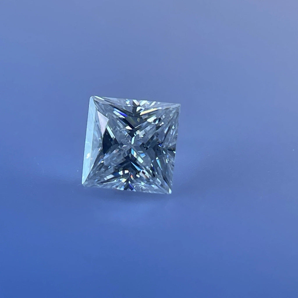 1 Carat Princess Cut VVS1 D Moissanite Space Diamond | 5.5 x 5.5 mm | + GRA Report & Warranty | GemDrop® Verified