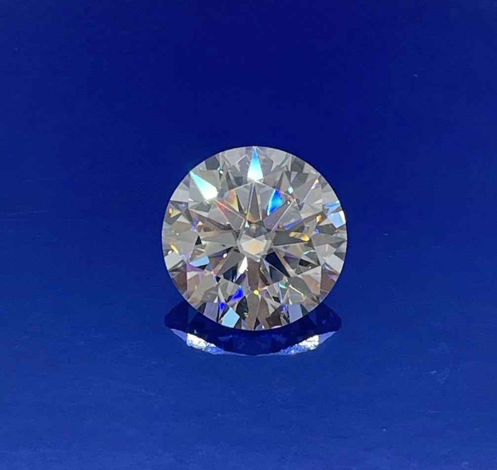 6 Carat Round Brilliant VVS1 D Moissanite Space Diamond | 12 mm | + GRA Report & Warranty | Gemdrop® Verified