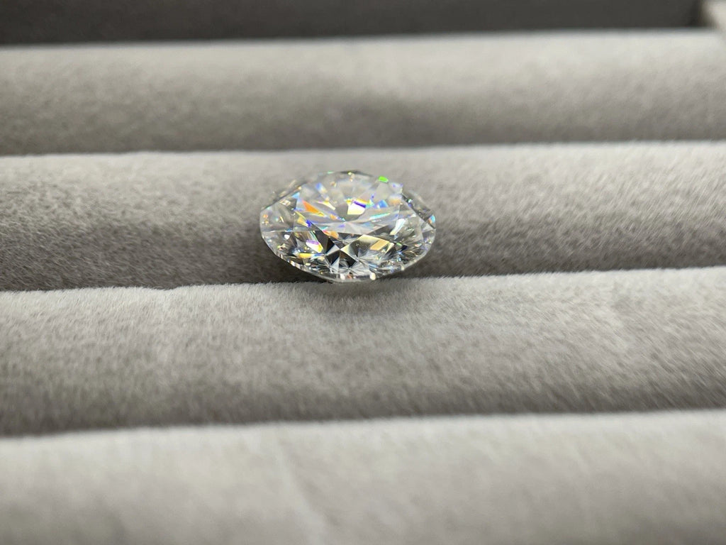 8 Carat Round Brilliant VVS1 D Moissanite Space Diamond | 13mm | + GRA Report & Warranty | GemDrop® Verified