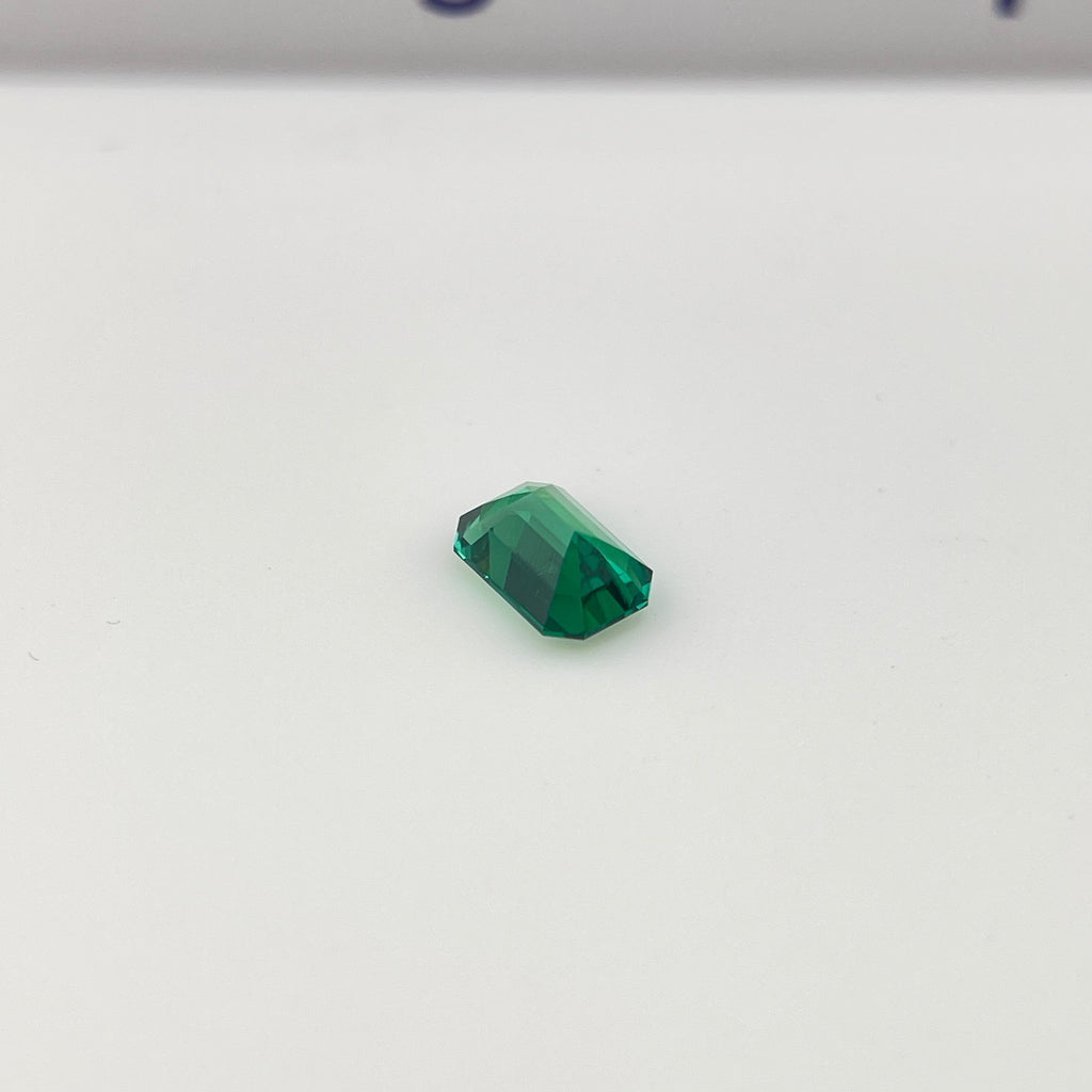 Zambia Green Hydrothermal Emerald [Beryl] | Emerald Cut | 4x6 mm | Gemdrop® Verified