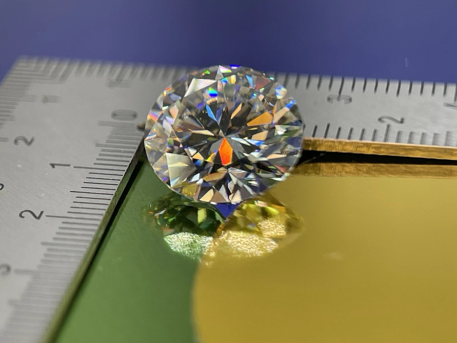 8 Carat Round Brilliant VVS1 D Moissanite Space Diamond | 13mm | + GRA Report & Warranty | GemDrop® Verified