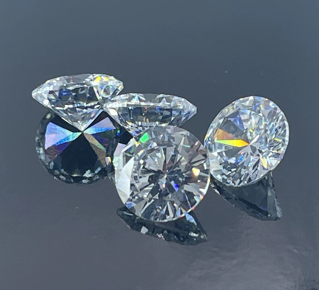 4 Carat Round Brilliant VVS1 D Moissanite Space Diamond | 10mm | GemDrop® Verified