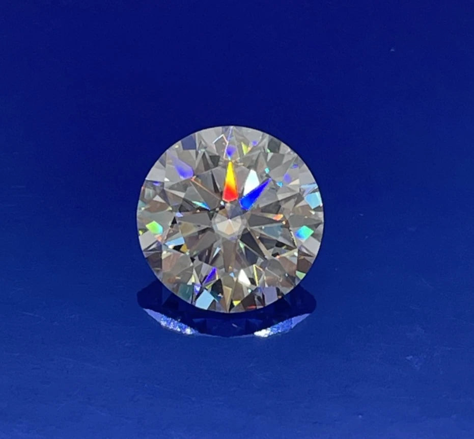 12 Carat Round Brilliant VVS1 D Moissanite Space Diamond | 15mm | + GRA Report & Warranty | GemDrop® Verified