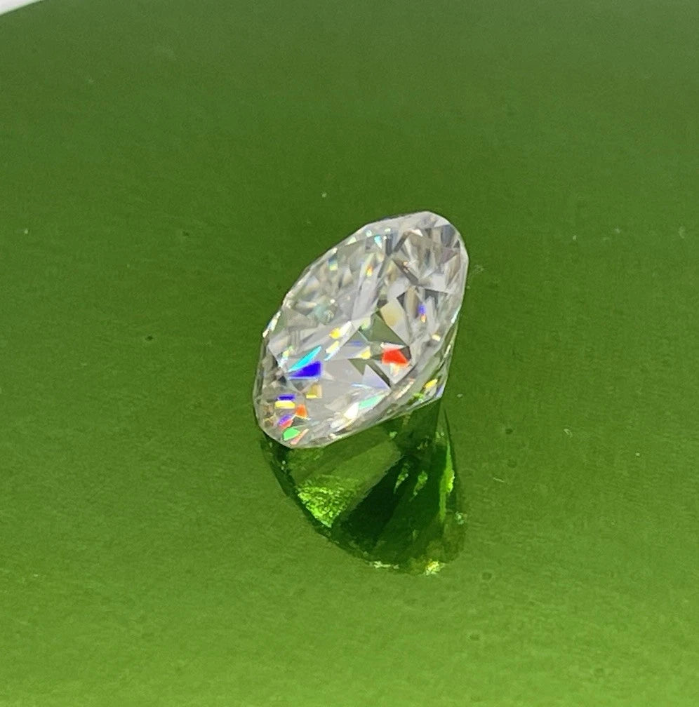 6 Carat Round Brilliant VVS1 D Moissanite Space Diamond | 12 mm | + GRA Report & Warranty | Gemdrop® Verified