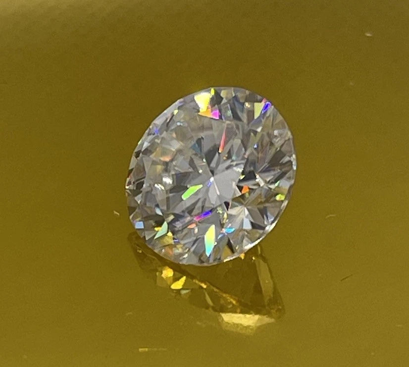 6 Carat Round Brilliant VVS1 D Moissanite Space Diamond | 12 mm | + GRA Report & Warranty | Gemdrop® Verified