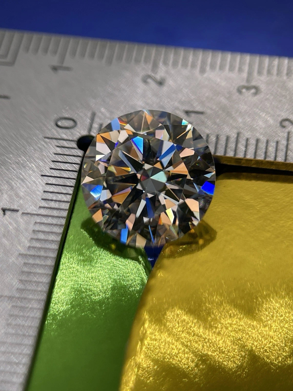 8 Carat Round Brilliant VVS1 D Moissanite Space Diamond | 13mm | + GRA Report & Warranty | GemDrop® Verified