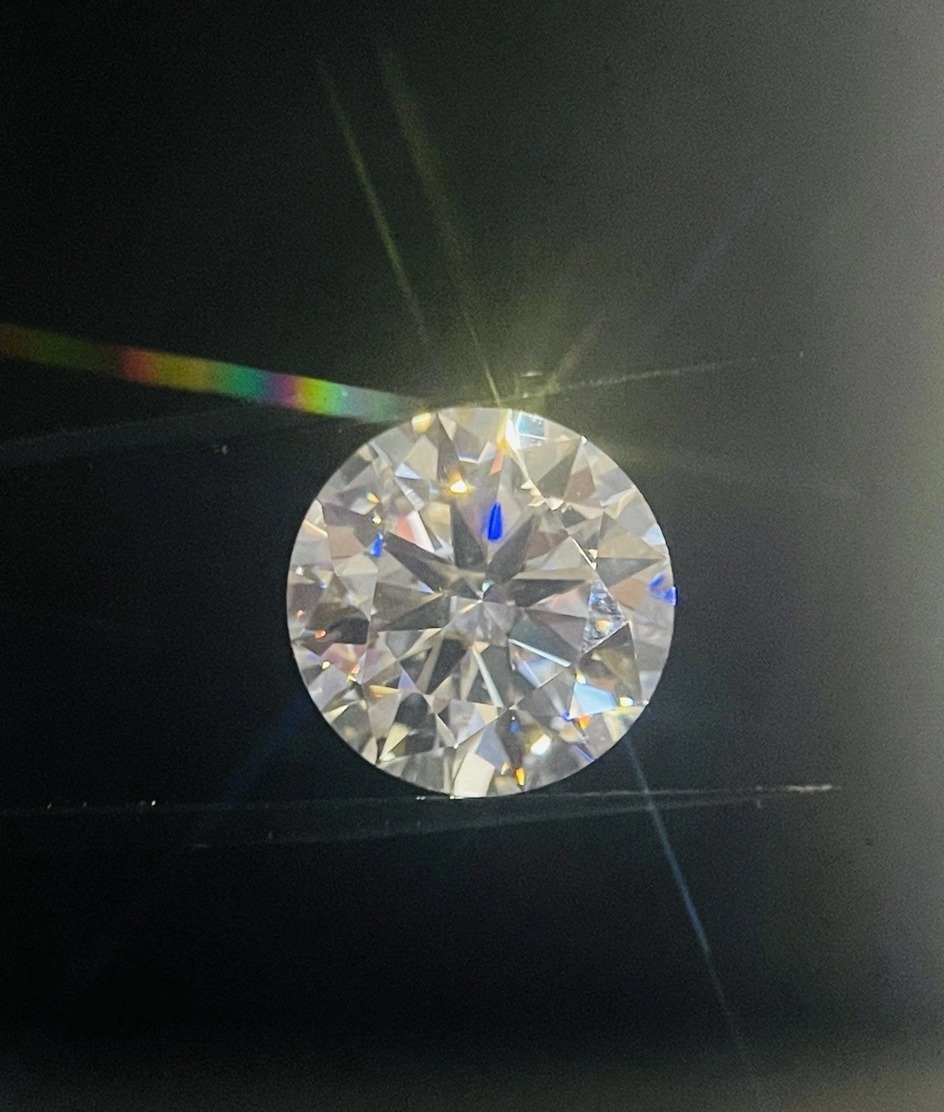 12 Carat Round Brilliant VVS1 D Moissanite Space Diamond | 15mm | + GRA Report & Warranty | GemDrop® Verified
