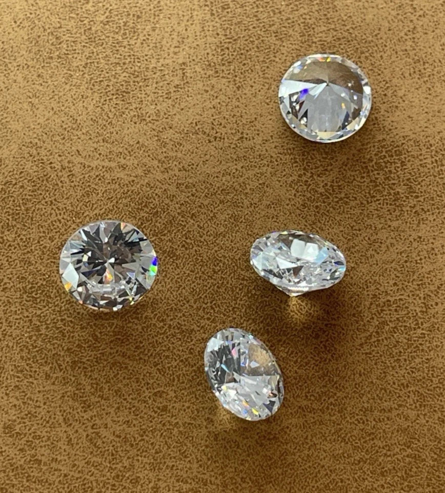 4 Carat Round Brilliant VVS1 D Moissanite Space Diamond | 10mm | GemDrop® Verified