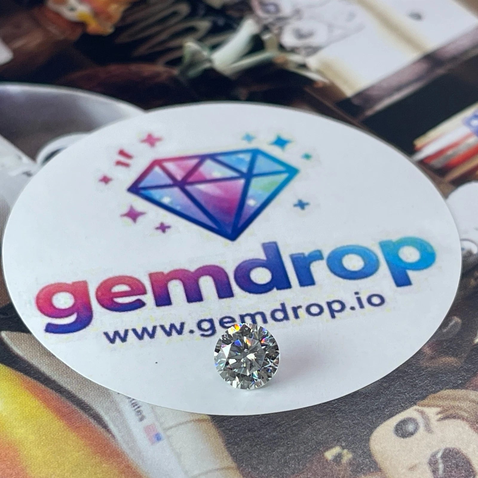 1 Carat Round Brilliant VVS1 D Moissanite Space Diamond | 6.5mm | + GRA Report & Warranty | GemDrop® Verified