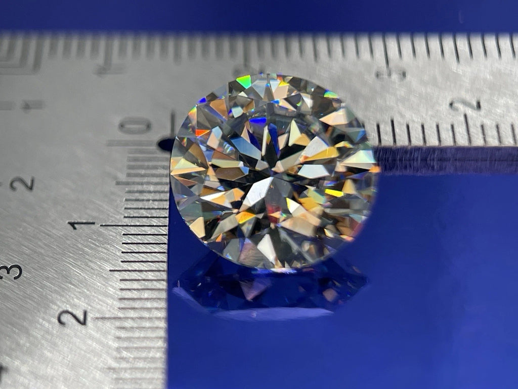 8 Carat Round Brilliant VVS1 D Moissanite Space Diamond | 13mm | + GRA Report & Warranty | GemDrop® Verified