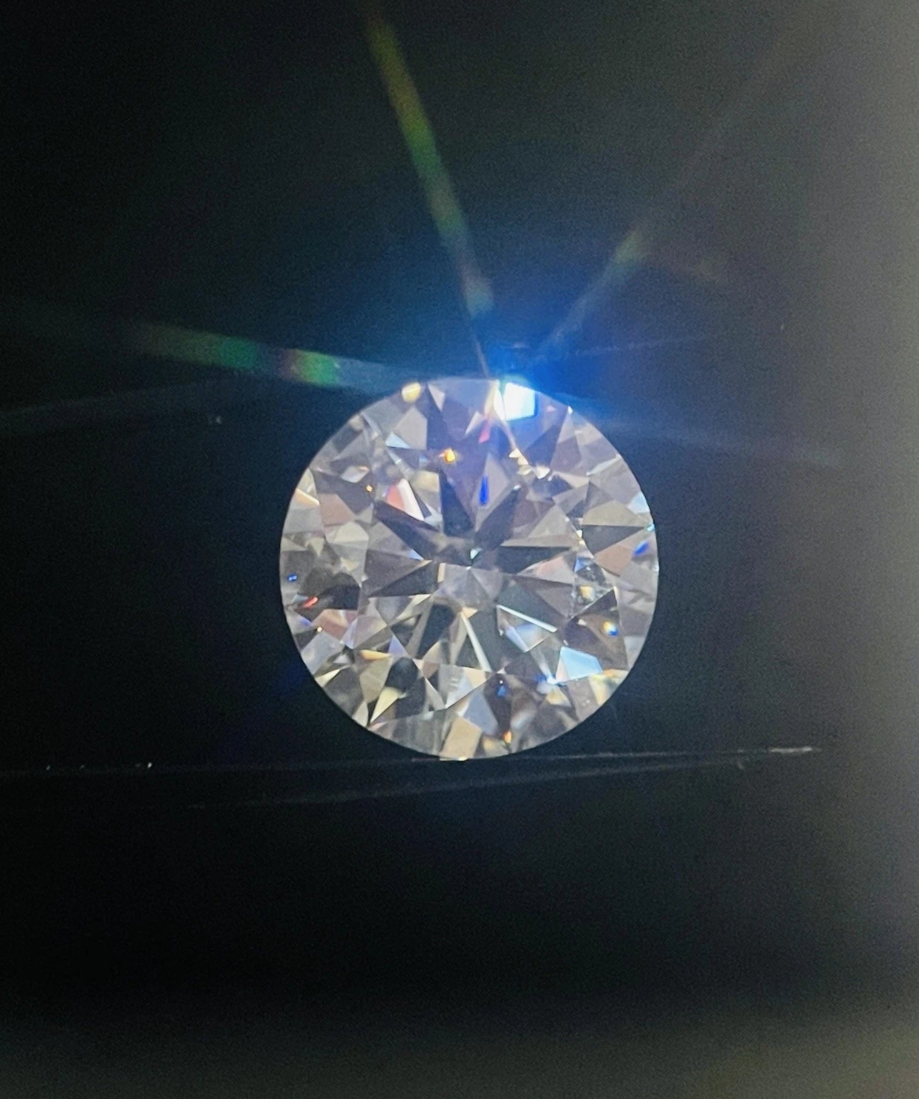 12 Carat Round Brilliant VVS1 D Moissanite Space Diamond | 15mm | + GRA Report & Warranty | GemDrop® Verified