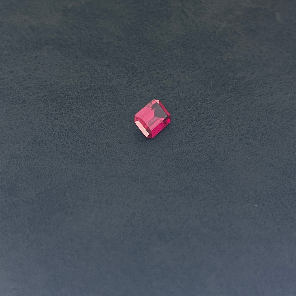 ~1.6ct Pigeon Blood Red Ruby | Emerald Cut | 6x8 mm | Gemdrop® Verified