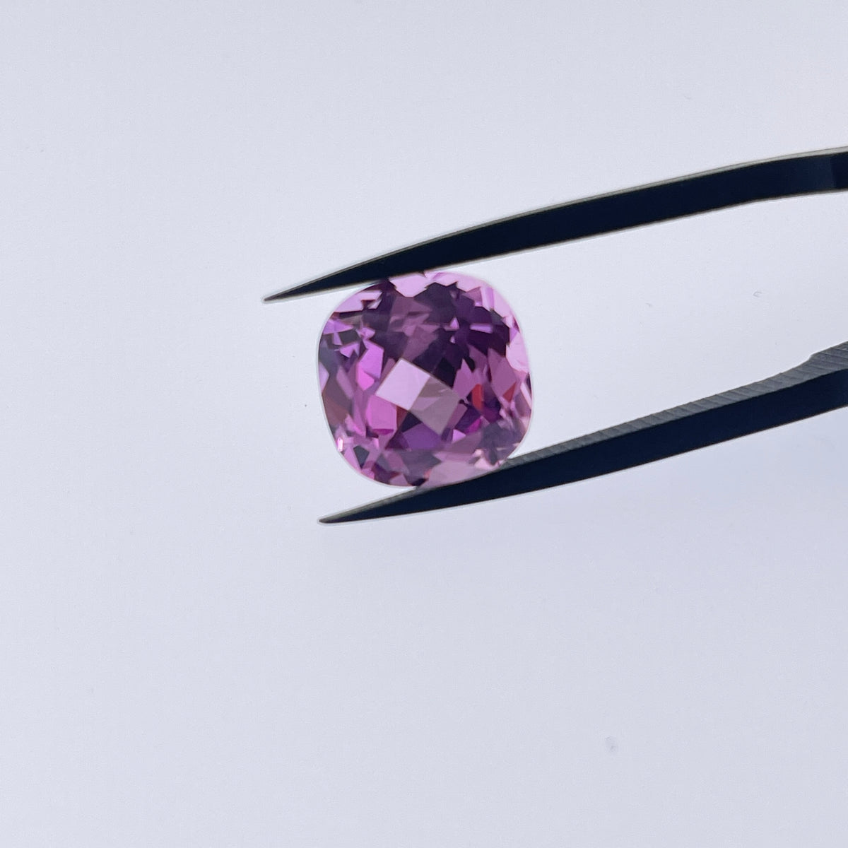 ~12ct Sakura Pink Sapphire | Cushion Cut | 13 × 13 mm | Gemdrop® Verified