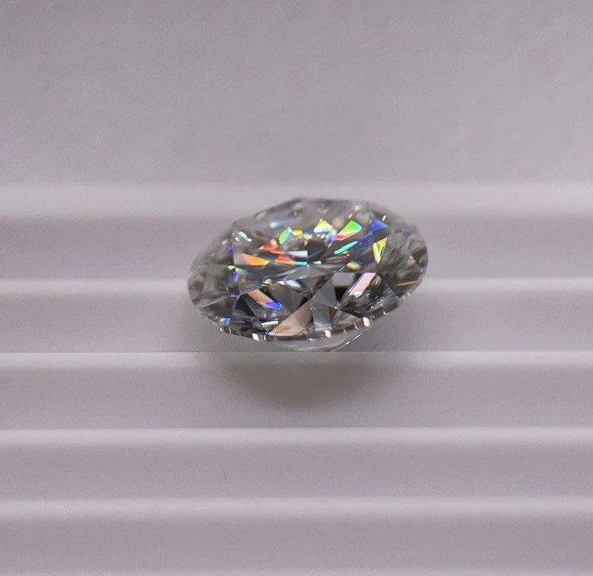 6 Carat Round Brilliant VVS1 D Moissanite Space Diamond | 12 mm | + GRA Report & Warranty | Gemdrop® Verified