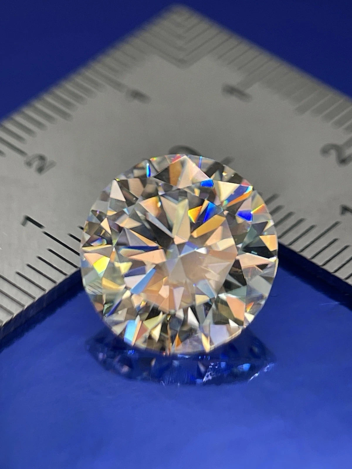 8 Carat Round Brilliant VVS1 D Moissanite Space Diamond | 13mm | + GRA Report & Warranty | GemDrop® Verified