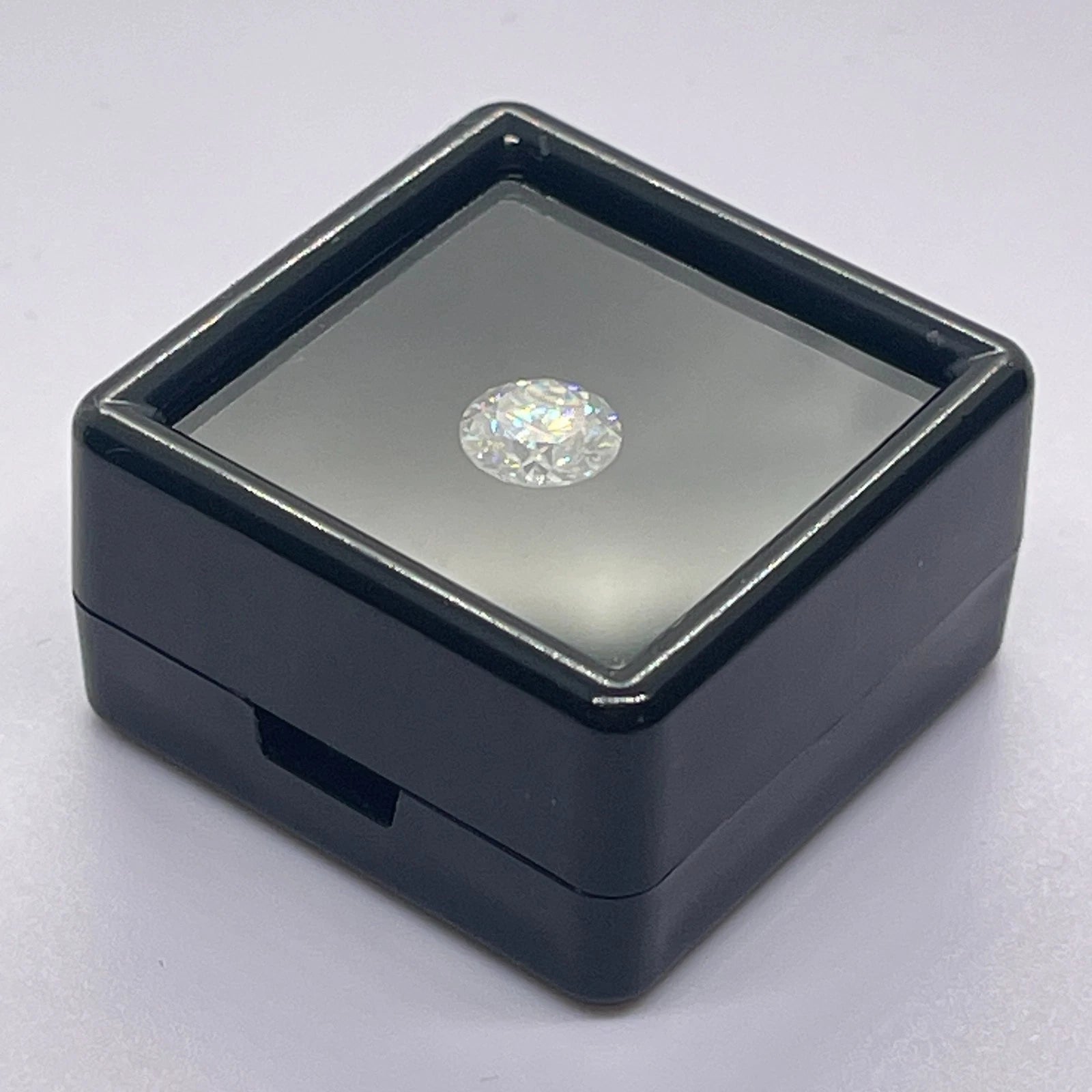 1 Carat Round Brilliant VVS1 D Moissanite Space Diamond | 6.5mm | + GRA Report & Warranty | GemDrop® Verified