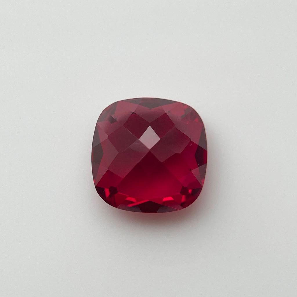 12, 15 & 17 Carat Pigeon Blood Red Ruby | Cushion Cut | Gemdrop® Verified