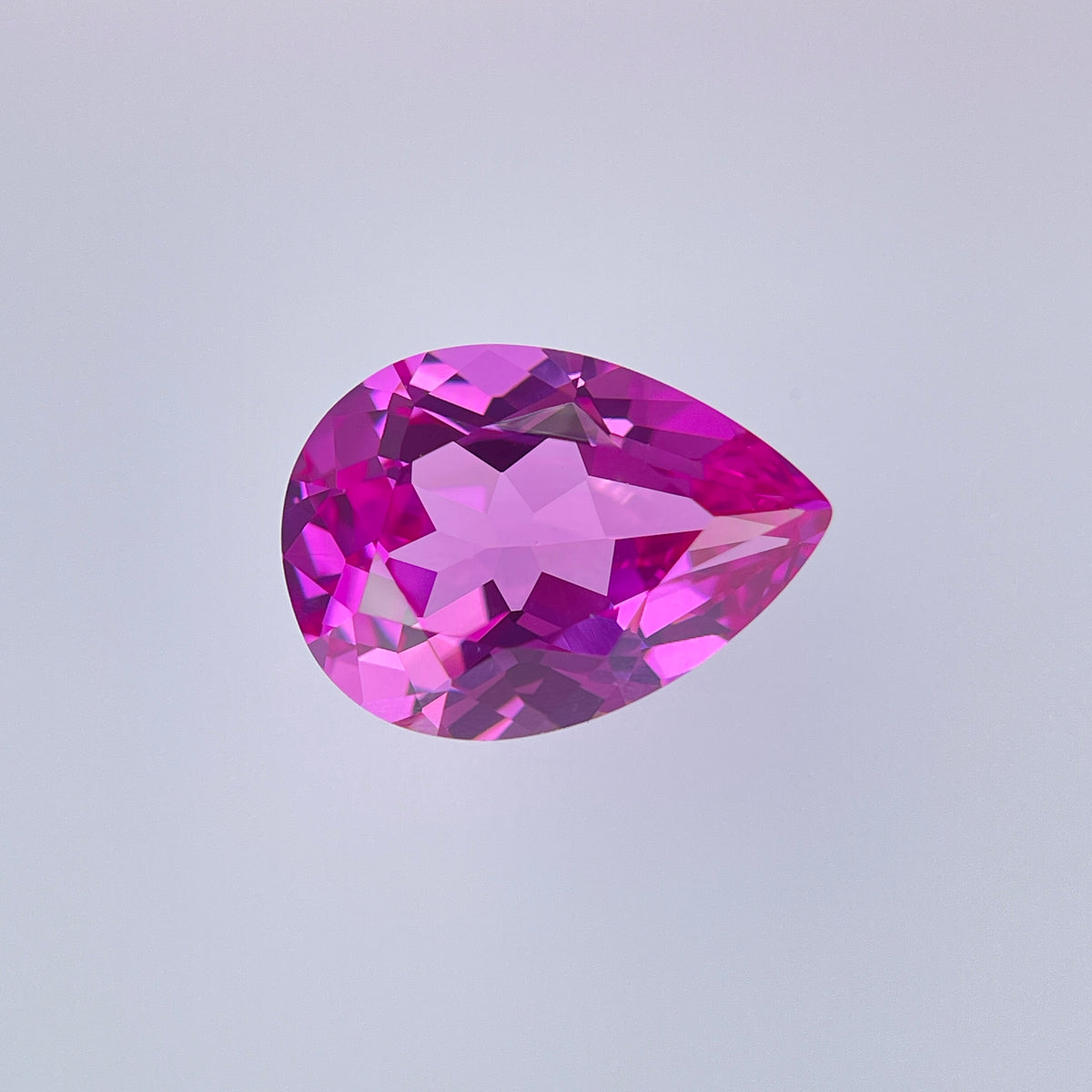 ~14ct Hot Pink Sapphire | Drop Pear Cut | 13 × 18 mm | Gemdrop® Verified