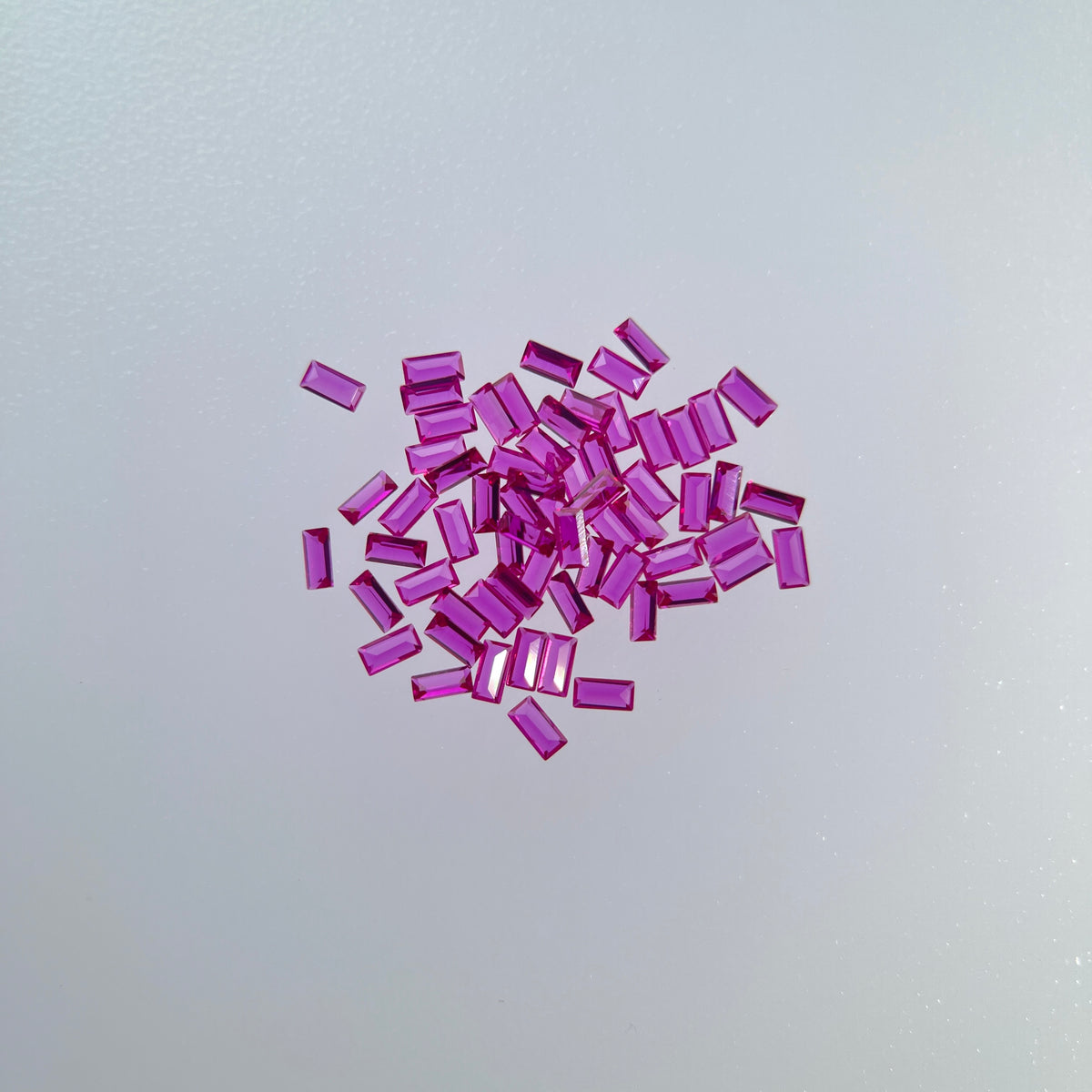 2x4 & 1.5x3 mm Cerise Ruby | Baguette Cut | Gemdrop® Verified